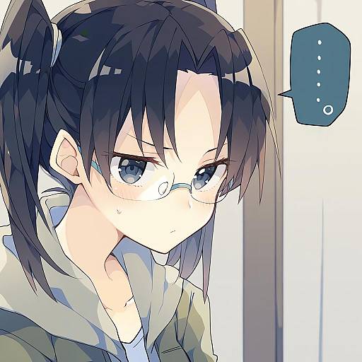 Illustration of Amasawa yuuko, dennou coil in the style of Nikorashi-ka