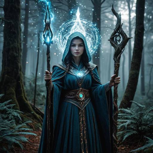 Celestial Mage Miriel in Enchanted Forest