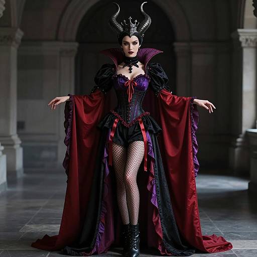 Evil Queen in Gothic Dance Costume