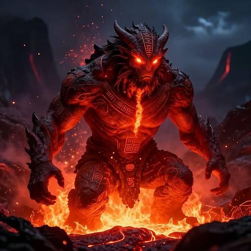 Fiery Infrit Elemental Rising