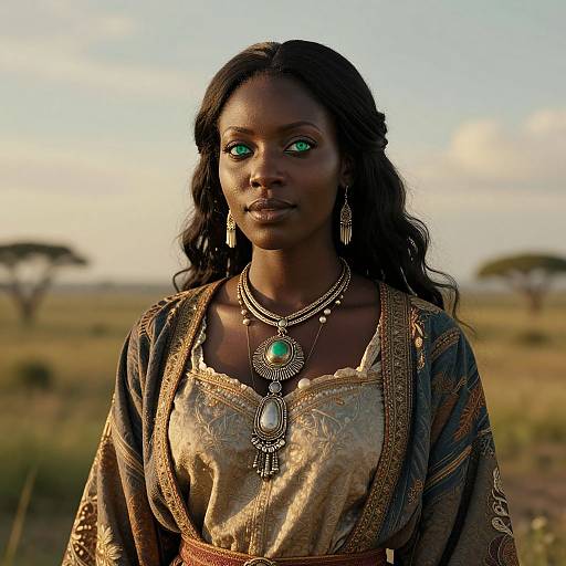 Photorealistic Portrait of African Woman