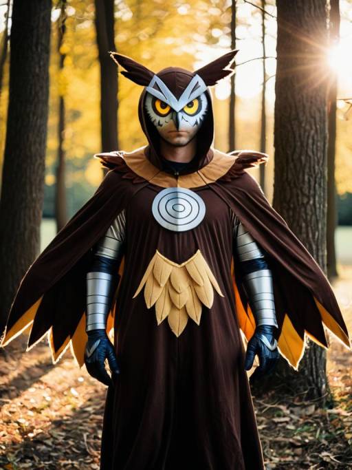 Realistic Noctowl Cosplay by a Man