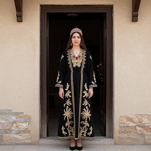 Woman in Traditional Turkish Dress