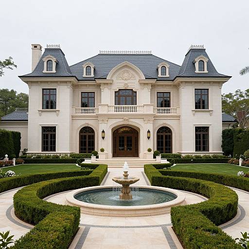 Elegant French Mansion with Turrets