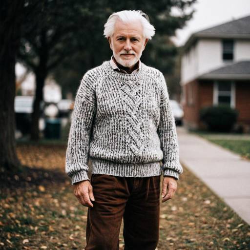 Vintage Grandpa Sweater Costume for Boys