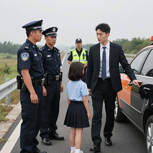 Police Officers and a Mysterious Encounter