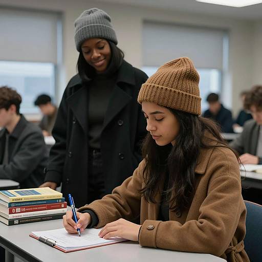 Women Studying in Classroom