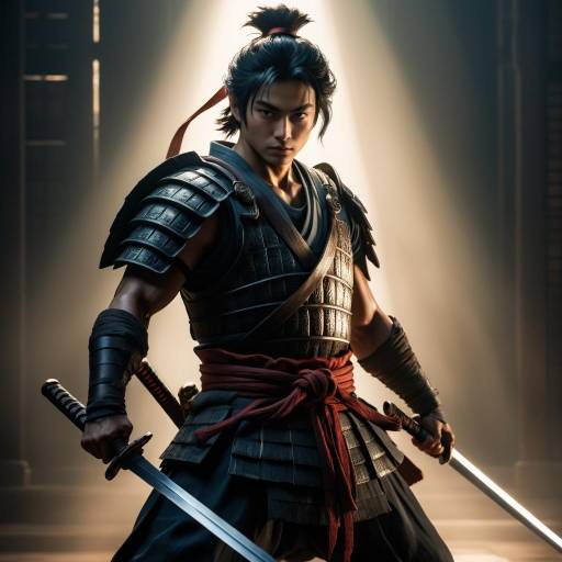 Warrior Stance in Cinematic Light