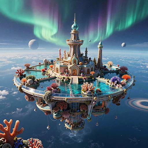 Levitating Coral Reef Metropolis