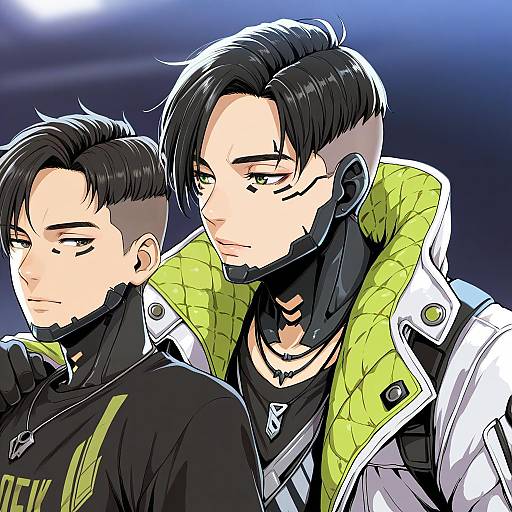 Illustration of Crypto (apex legends), apex legends in the style of Watanore