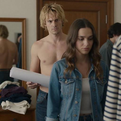 Casual Portrait of Two Friends Together