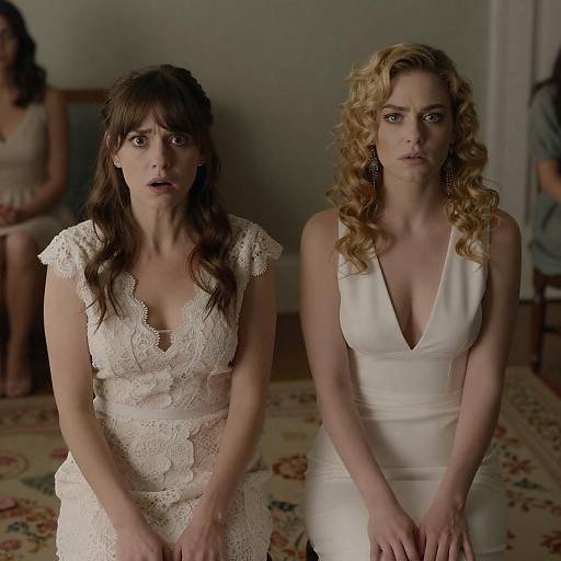 Dramatic Portrait of Two Women