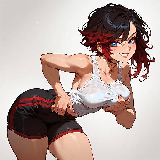 Stylish Ruby Rose in Sporty Pose