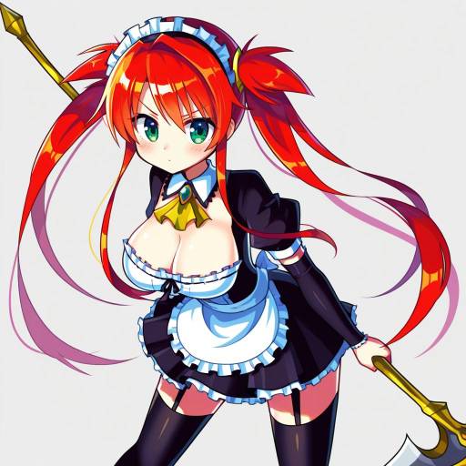 Illustration of Airi (queen's blade), queen's blade in the style of Offbeat