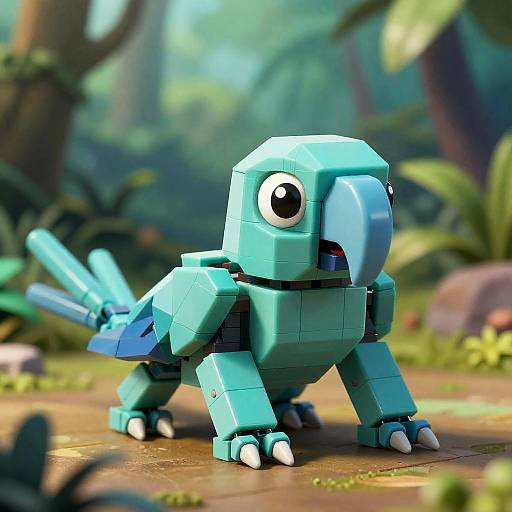 Icy Teal Macaw Isopod Model Kit