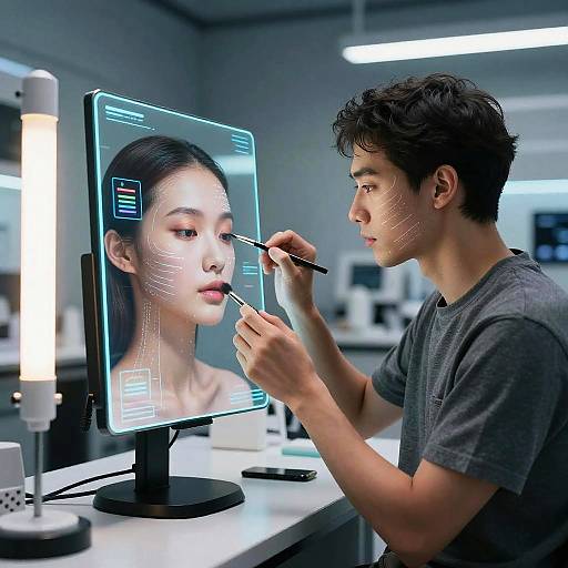 AI Makeup Artist in Cyber Lab