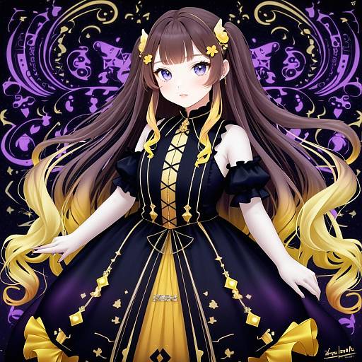 Illustration of Anya melfissa, hololive in the style of Zasshu