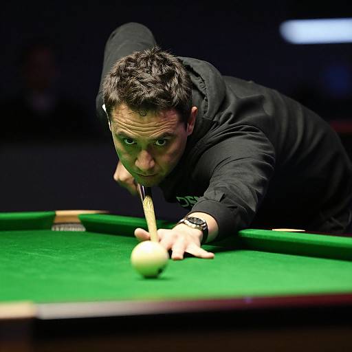 Atmospheric Snooker Game in Casual Wear