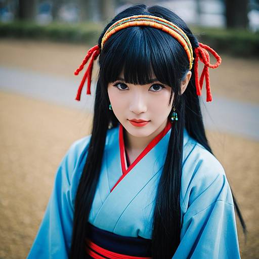 Lifestyle costume photo of Alluka zoldyck. Cosplay clothes