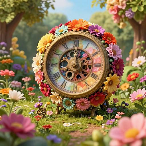 Surreal Garden Through Tiny Eyes