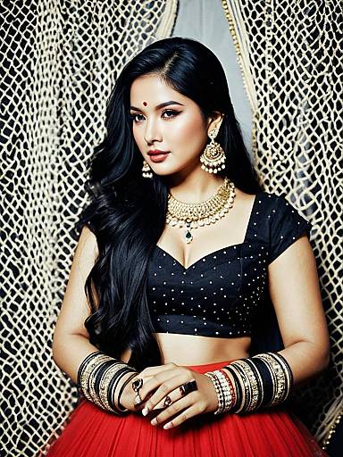 Realistic K-Pop Style Lehenga Choli