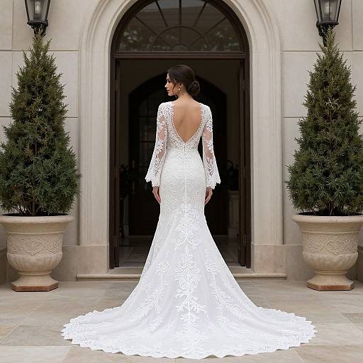 Elegant Tarik Ediz Lace Wedding Dress