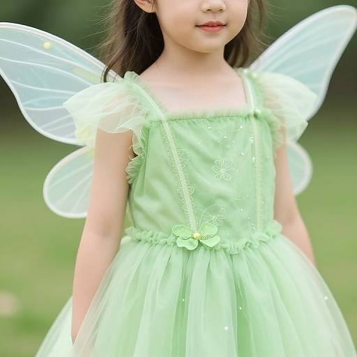Tinkerbell Fairy Wings Dress Close-Up