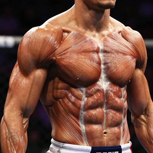Dynamic Male Torso Muscle Anatomy