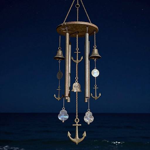Celestial Wind Chime Between Sea and Cosmos