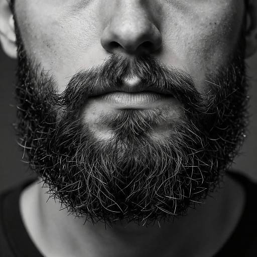 Bold Beard Without Mustache Portrait