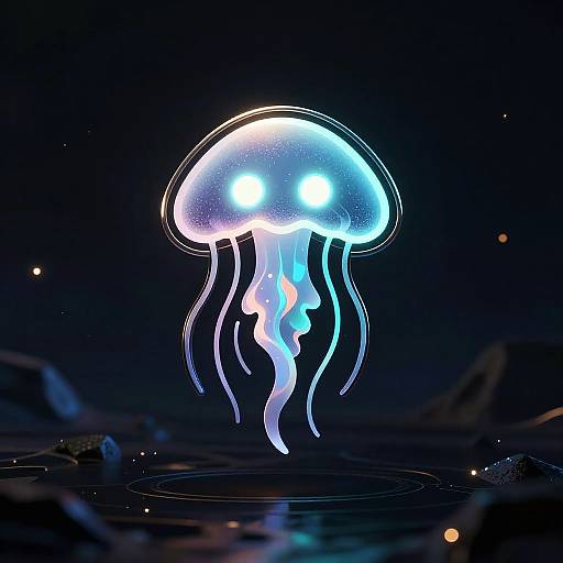 Bioluminescent Jellyfish Esports Emblem