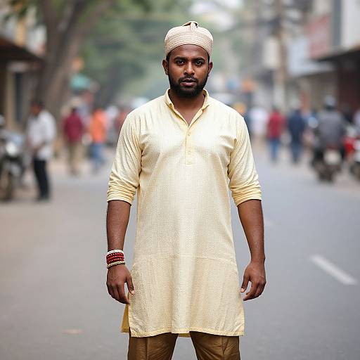 Funny Bollywood Costume Street Portrait
