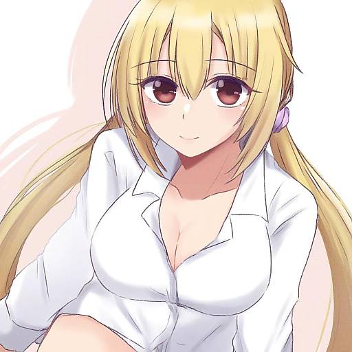 Illustration of Arihara nanami, riddle joker in the style of Nigari (ngari 0115)