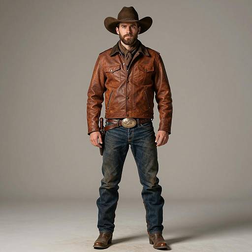 Photorealistic Male Cowboy Portrait