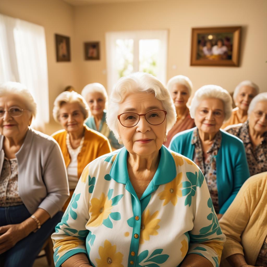 Grandmother's Perspective at Family Gathering