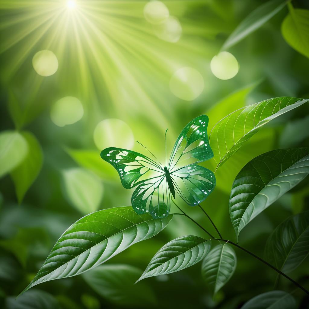 Ethereal Leaf Butterfly in Nature