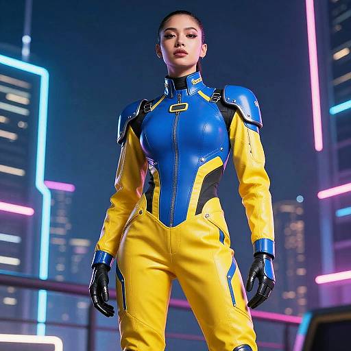 Futuristic Cyberpunk Armor Outfit