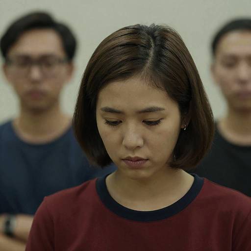 Serious Portrait of Two Women Indoors