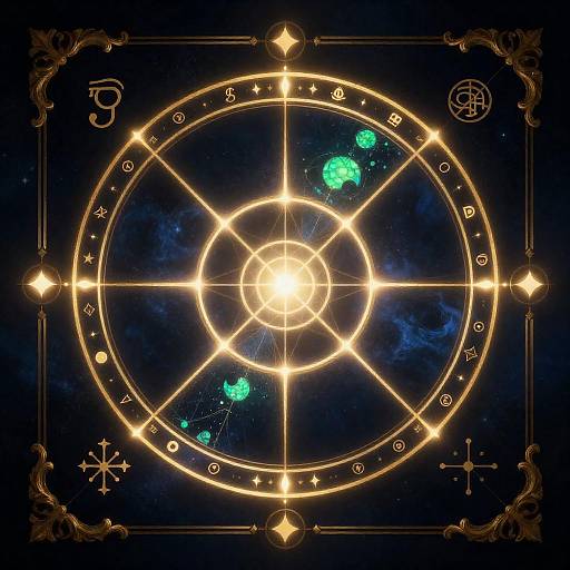 Occult Astronomer in Baroque Gold Frame