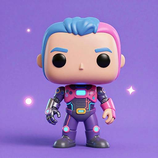 Futuristic Cybernetic Funko AI Figure