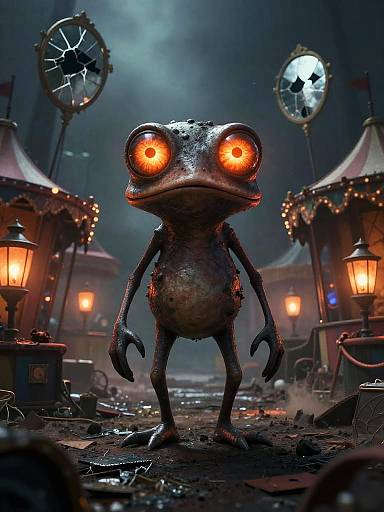 Spooky Toad in Ruined Carnival
