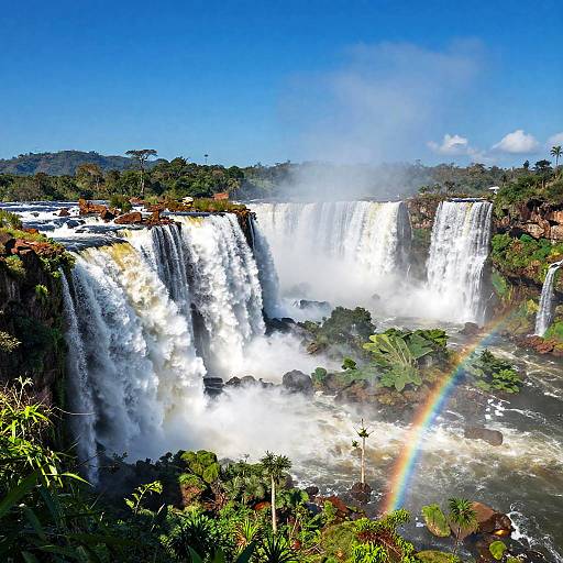 Angel Falls Amidst Lush Venezuelan Rainforest