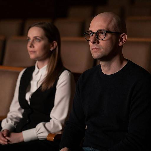 Cinematic Theater Portrait of Couple