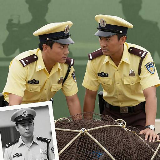 Dynamic Movie Poster: Police Officers at Work