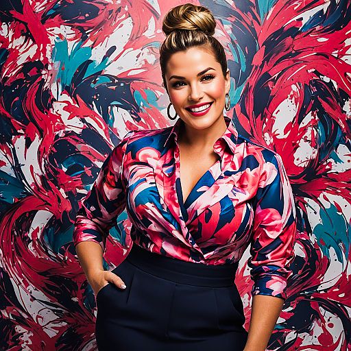 Dynamic Photo Shoot of a Curvy Consultant