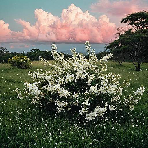 Jasmine Meadow with Sparkling Topazes