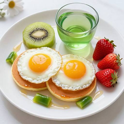Artistic Sunny-Side-Up Breakfast Platter