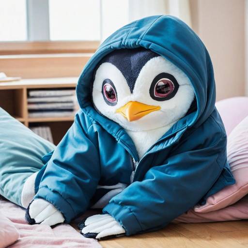 Cozy Penguin in a Hooded Jacket