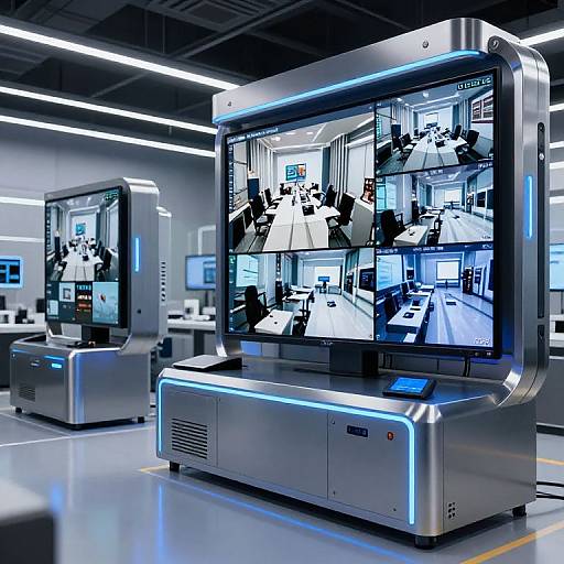 4K Upscaler Tech Hub Visualization