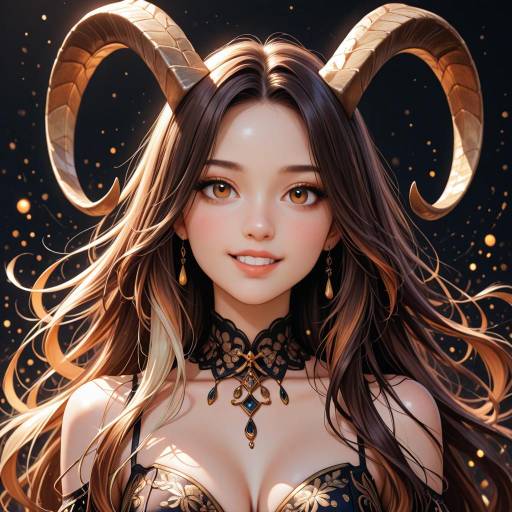 Joyful Cartoon LaMancha Goat Illustration